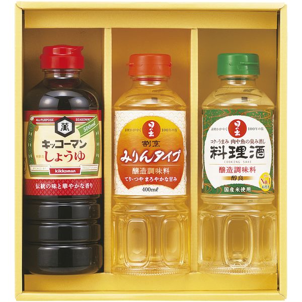 Rakuten - 調味料 母の日 ギフト キッコーマン しょうゆ 醤油 日の出 みりん 味醂 料理酒 セット 詰め合わせ 食卓 調理 PET ペットボトル 食品 内祝い お返し 出産内祝い 結婚内祝い 結婚祝い 出産祝い 香典返し 快気祝い お祝い返し 引越し 挨拶 お礼 プレゼント KSM-20N