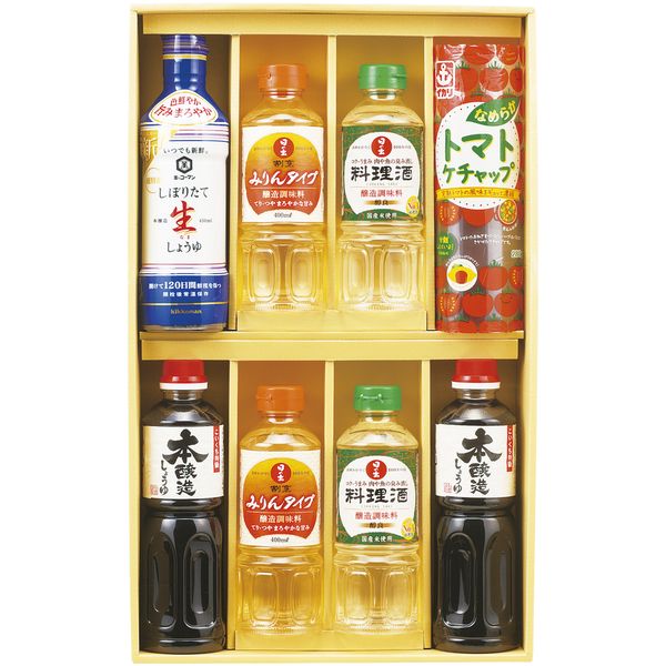 調味料 お中元 夏ギフト ギフト キッコーマン 生しょうゆ 本醸造 醤油 日の出 みりん 味醂 料理酒 セット 詰め合わせ 食卓 PET 食品 内祝い お返し 出産内祝い 結婚内祝い 結婚祝い 出産祝い 香典返し 快気祝い お祝い返し 引越し 挨拶 お礼 送料無料 KSM-50N