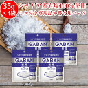 GABAN ギャバン 岩塩 ミル 詰めかえ用 35g ×4袋 シチリア産 ROCK SALT 食用 塩 粗塩 荒粒 大粒 塊 かたまり 詰め替え 詰替 つめかえ 岩塩 ミル用 ミル 塩 しお がんえん 詰替え ミル用岩塩