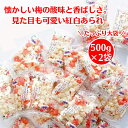 初穂製菓 梅あられ ミニ梅紅白 500g ×2袋 小さな小さな姿あられ あられ お徳用 業務用 懐かしい かわいい 個包装 梅 お菓子 ひなあられ 子供 行事 華やか お祝い 内祝い ギフト 手土産 茶菓子 おやつ プチギフト イベント ひな祭り 入学 送料無料