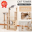 【楽天1位】 キャットタワー 木製 大型猫 据え置き 大型 おしゃれ ワイドタイプ 多頭飼い ＼改良版／ 高級 豪華 スリム 猫タワー 大きめ宇宙船 中型 猫 爪研ぎポール 見晴台付き 天然麻紐 キャットツリー 宇宙船2個 クリアボウル 隠れ家 爪とぎ 安定 運動不足解消