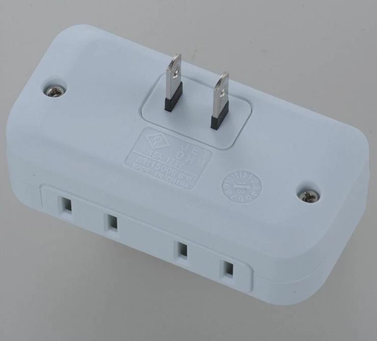 スイッチ付き節電タップ 2個口(差込口) HS-A1758W LED個別スイッチ付き オーム電機 OHM JAN：4971275017580