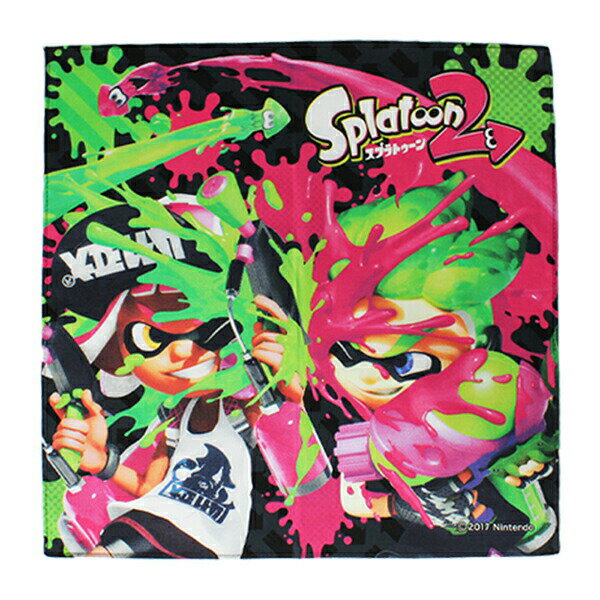 【スーパーSALE64%OFF】スプラトゥーン2 ハンカチ ガール&ボーイ柄 キャラクター ゲーム イカ キッズ グッズ 子供 男の子 入園 入学 Nintendo 任天堂 ニンテンドウ SPT-601 [M便 1/20]