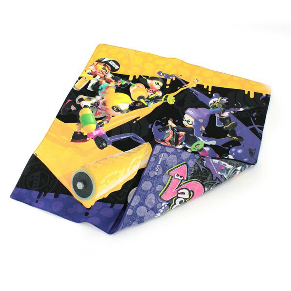 【ポイント10倍】スプラトゥーン2 ランチクロス (イエロー&パープル柄) 給食 ナフキン キャラクター ゲーム イカ キッズ グッズ 子供 入園 入学 Nintendo 任天堂 ニンテンドウ SPT-605 [M便 1/20]
