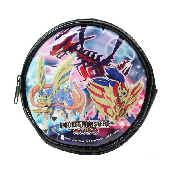 [ゆうパケット可]ポケットモンスター 丸型ネックパース 財布 ブラック ポケモン 子供用 キッズ キャラクター グッズ 男の子 POKEMON PM-3272