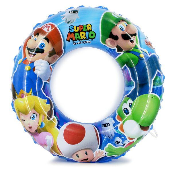 スーパーマリオ 浮き輪 60サイズ ルイージ ヨッシー プールグッズ マリオ ルイージ...