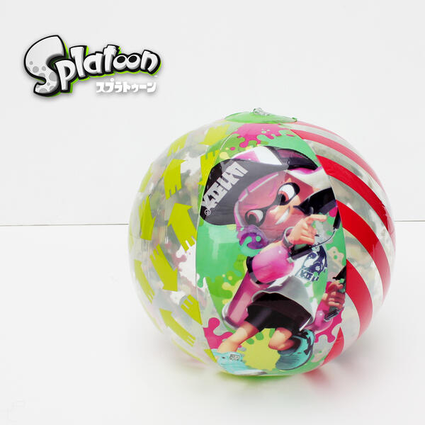 [ゆうパケット可]スプラトゥーン ビーチボール 浮き輪 ビーチ　フロート　プール スプラトゥーン プール 浮き輪 海 ビーチグッズ ビーチボール SPT-502のサムネイル