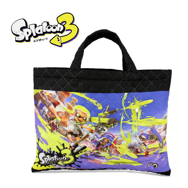 [ゆうパケット可]スプラトゥーン3　レッスンバッグ（キルト）　学童キルトシリーズ スプラトゥーン　レッスンバッグ　子供用　入園　入学　 SPT-955のサムネイル