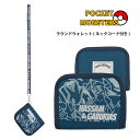 ポケモン ラウンドウォレット ハッサム ガブリアス ネイビー ネックコード付き PM-3982