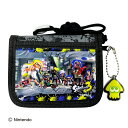 スプラトゥーン3 RFウォレット スプラトゥーン ミニ財布 財布 2つ折り ひも付き 蛍光カラー かっこいい 男の子 小学校 幼稚園 入園 入学 お祝い プレゼント 任天堂