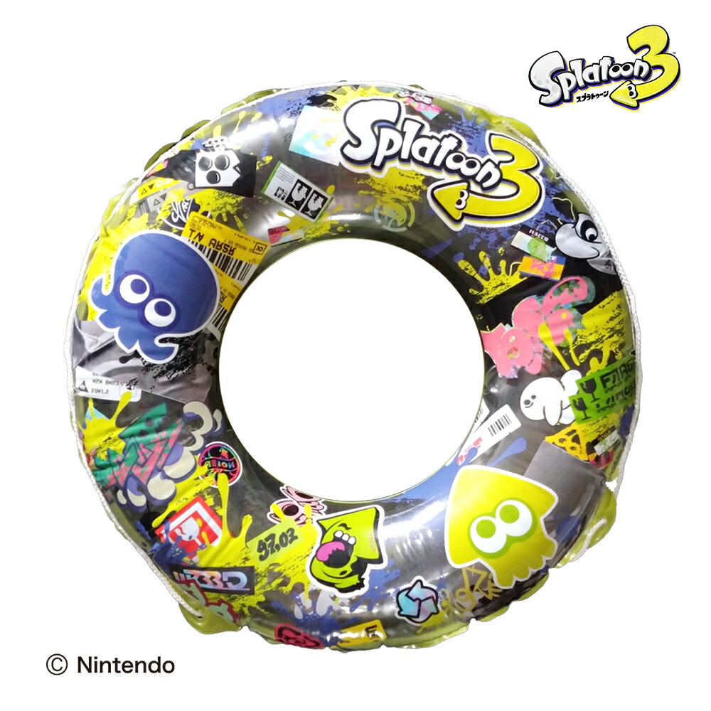 スプラトゥーン 浮き輪 90cm 大人用 正規品 キャラクター キッズ 男の子 女の子 プール 海 水遊び 夏休み かわいい 人気 任天堂 サンアート　 フロート レジャー カップル 写真映え 推し活 夏コーデ