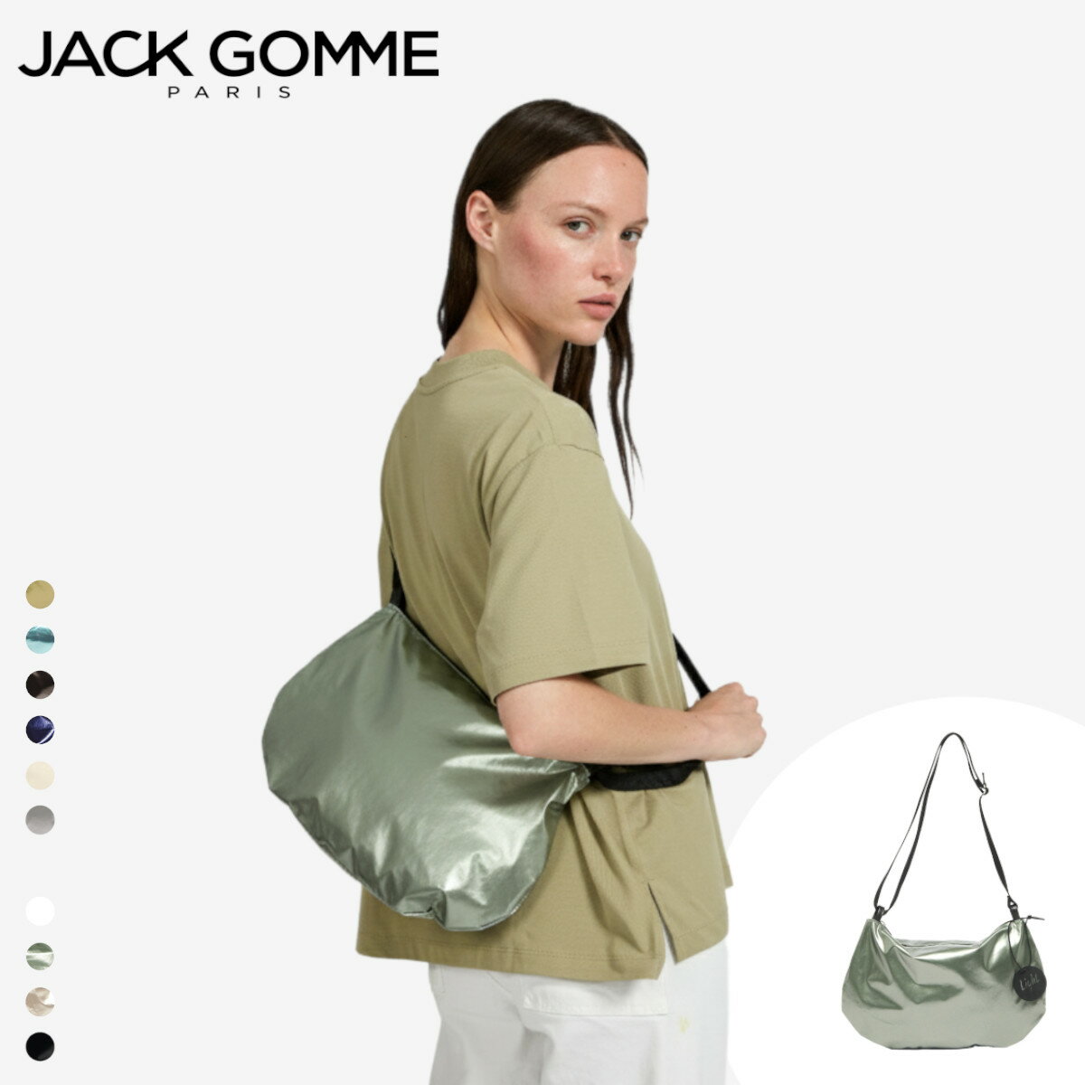 JACK GOMME ジャックゴム 1541 FILO フィロ 110g LIGHT ライト ショルダー バッグ 斜め掛け フランス製..
