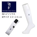 ハイソックス 白 レディース 靴下 WESTERN POLO 201214598 150 靴下 婦人 ハイソックス 女 大人 靴下 レディース 下着 ポロ 通販 学生 高校 中学 制服ソックス オフィス ネイビー 22cm 23cm 24cm ワンポイント マーク コスプレ イベント スクール 入学