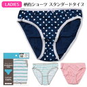 使い捨て ショーツ レディース スタンダードタイプ 柄 綿100% | M L 婦人 女性 大人 下着 パンツ シンプル 縞々 ドット ハート しましま 介護用...