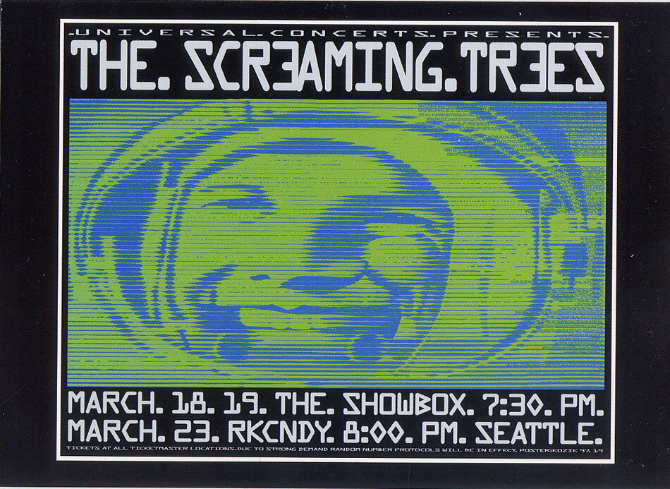 【メール便送料無料】 ポストカード　【The Screaming trees Seattle 1997】　通販　　プレゼント