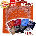 【累計2千個突破】【メール便送料無料】 バンダナ 大判 65×65cm ビッグバンダナB 柄 ペイズリー 430 大きい 三角巾 メンズ レディース キッズ ジ...