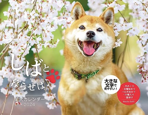 しばと暮らせば♪柴犬カレンダー 2024 ([カレンダー])