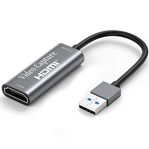 Chilison HDMI キャプチャーボード ゲームキャプチャー USB3.0 ビデオキャプチャカード 1080P60Hz ゲーム実況生配信、画面共有、録画、ライブ会議に適用 小型軽量 Nintendo Switch、Xbox One、OBS Studio対応 電源不要（アップグレードバージョン）