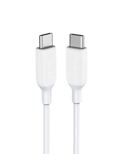Anker PowerLine III USB-C & USB-C 2.0 ケーブル (0.9m ホワイト) 超高耐久 60W PD対応 MacBook Pro/Air iPad Pro Galaxy 等対応