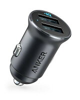 Anker PowerDrive Speed 2/24W/2ポート/カーチャージャー/PowerIQ対応/iPhone/iPad/Android各種対応