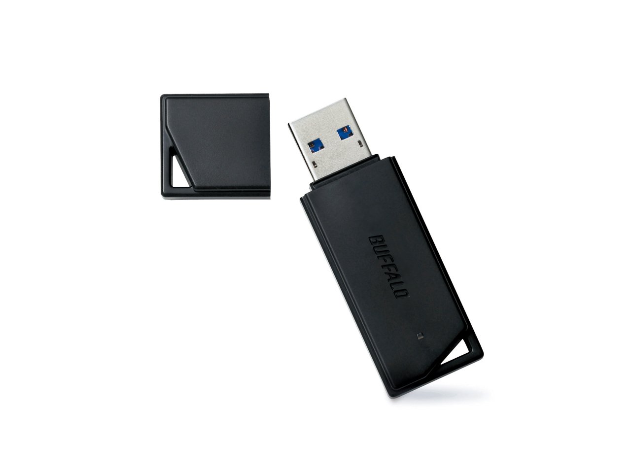 バッファロー USBメモリ 64GB USB3.2 Gen1 3.1 Gen 1 3.0 2.0 充実サポート RUF3-K64GA-BK N