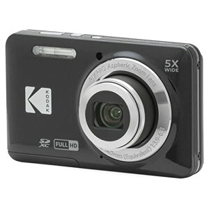 KODAK (コダック) PIXPRO 使いやすい ズーム FZ55-BK 16MP デジタルカメラ 光学5倍ズーム 広角 28mm 2.7インチ液晶画面 (ブラック)