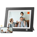 【KODAK新登場 革風 2K画質】 9.7インチ Wifi デジタルフォトフレーム 32GBメモリ内蔵 タッチスクリーン 写真/動画再生 遠隔転送 リアルタイムに共有 64GB メール転送 SDカード/USBメモリ対応 記念日祝日のプレゼントに適用