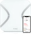 高性能の体重計 FiNC SmartScale (スマホ連動 体組成計 自動記録 Bluetooth)【薄型 高性能体重計 体重/BMI/内臓脂肪/体脂肪/体年齢/基礎代謝/皮下脂肪 11項目測定】 iPhone&Android対応 ヘルスメーター 体重計 はかり 日本製アプリ連動