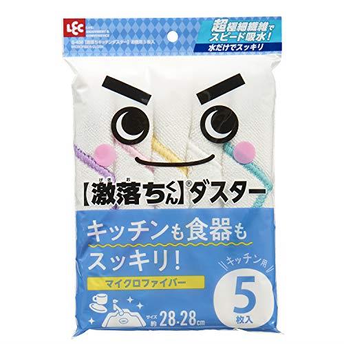 レック 激落ち ふきん キッチンダスター お徳用 5枚入 ホワイト