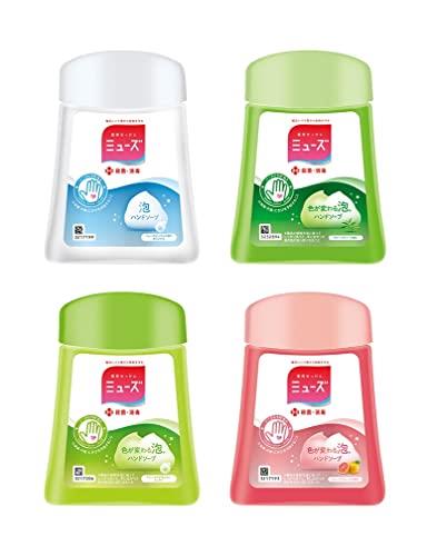 薬用せっけんミューズ ノータッチ 泡 ハンドソープ 詰替 バラエティセット (オリジナル/キッチン/グリーンティー/グレープフルーツ) 250ml×4 各 約1000回分 薬用せっけんミューズ ノータッチ 泡 ハンドソープ 詰替 バラエティセット (オリジナル/キッチン/グリーンティー/グレープフルーツ) 250ml×4 各 約1000回分