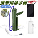 【防災士推奨】携帯浄水器 災害 救急用 防災用品 直飲み 浄水ボトル サバイバル アウトドア 濾過器 浄水ボトル 緊急用水 濾過ストロー 99.9999%の異物...