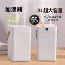 加湿器 小型 空気加湿器 大容量3L 家庭用 寝室用加湿器 usb 加湿器 卓上 静音 2吹出し口 肌乾燥対策 長時間持続 上から給水 空焼き防止 上から給水 ...
