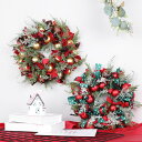 【直径約42cm】クリスマス オーナメント クリスマスツリー 飾り クリスマスリース 花 プレゼント ボール セット 造花 装飾 北欧 おしゃれ ミニ クリスマ...