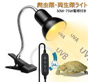 【50W?75W電球付き】爬虫類ライト 亀ライト爬虫類用 50W 75W 両生類ライト UVA+UVBライト バスキングライト ホーンランプシェード付き 2つラ...