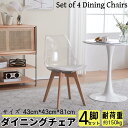 【期間限定 短納期】ダイニングチェア 4脚セット 椅子 イス 食卓椅子 背もたれ付き 肘無チェア コンパクト モダン 北欧 2人掛け 椅子 スチール脚 おしゃれ...