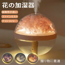 加湿器 フラワー ナイトライト 加湿器 小型 ポータブル USB ミニ デスクトップ ベッドサイド アンビエント ランプ ギフト 加湿器 おしゃれ USB グッ...