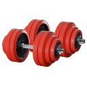 ダンベル 30kg 2個セット ラバーダンベル セット 計 60kg 30kg x 2個 ラバーリング付き 筋トレ グッズ 腕 肩 背筋 胸筋 トレーニング 自...