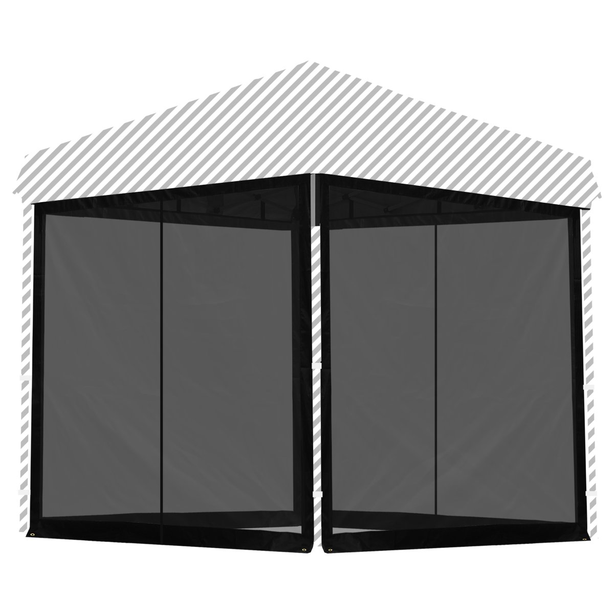 タープ テント タープテント用 サイドシート メッシュ 4面 虫よけサイドシート 横幕 2m 2.0m 200 吊り下げ式 メッシュシート バグガードスクリーン 虫よけ 虫除け 蚊帳 オプション ワンタッチタープ専用 サイドシート FIELDOOR ●[送料無料]