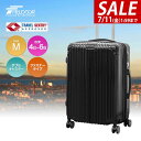 【6,600円→SALE5,940円〜7/11(金)01:59まで】スーツケース Mサイズ 66L〜74L 中型 マチ拡張機能付き キャリーケース TSAロック...