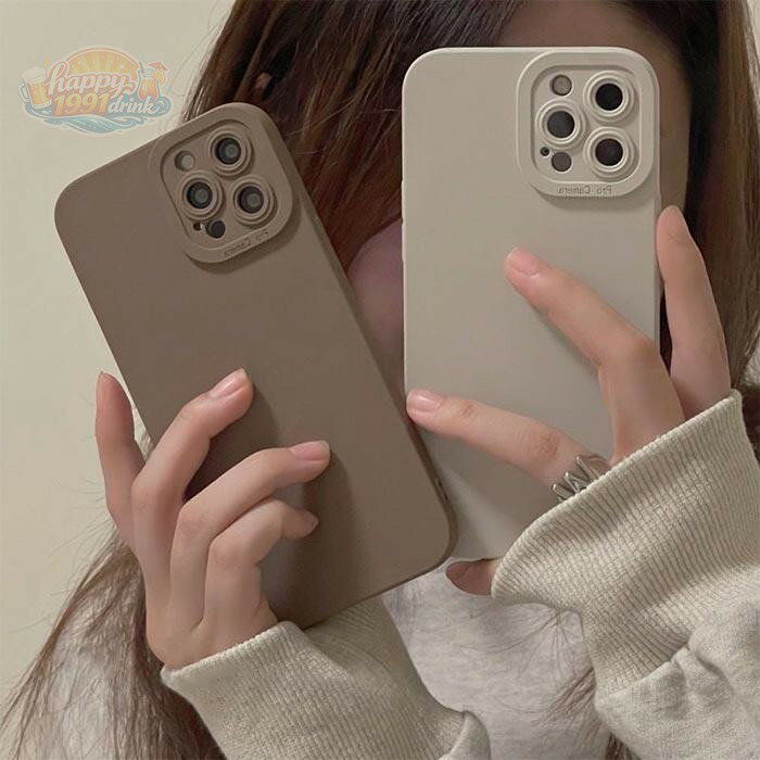 Rakuten - iPhone 15 14 13 12 ケース アイフォン15ケース シンプル 大人可愛い くすみカラー モカ ベーシック ベージュ おしゃれ携帯ケース