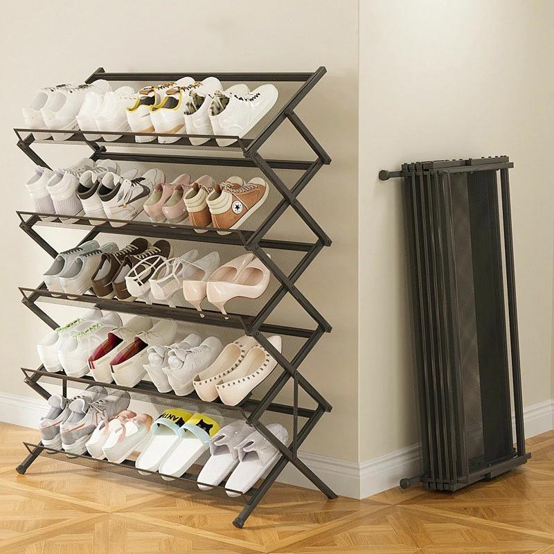 シューズラック靴置き ラック 折り畳み式 組立不要 伸縮式 省スペース ラック 棚 靴 重ねる 大容量 ワイド 斜め つっぱり 縦 収納ラック スリム 省スペース 伸縮 折りたたみ ラック 引き出し収納ラック スリムトイレ トイレ 玄関 シューズラックの取り付け不要
