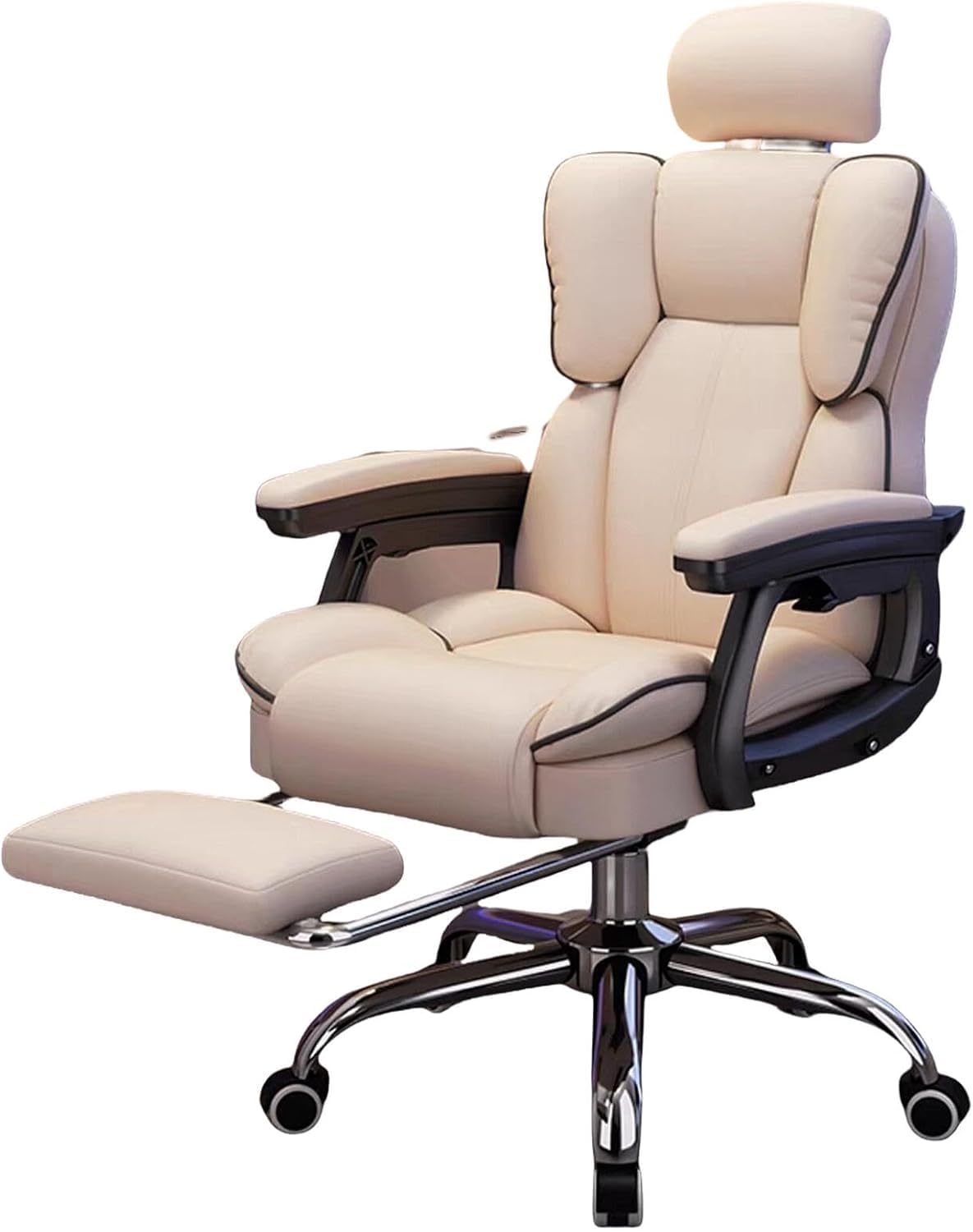 オフィスチェア ハイバックチェア 事務椅子 社長椅子ゲーミングチェア チェア 椅子 無段階昇降 360度回..