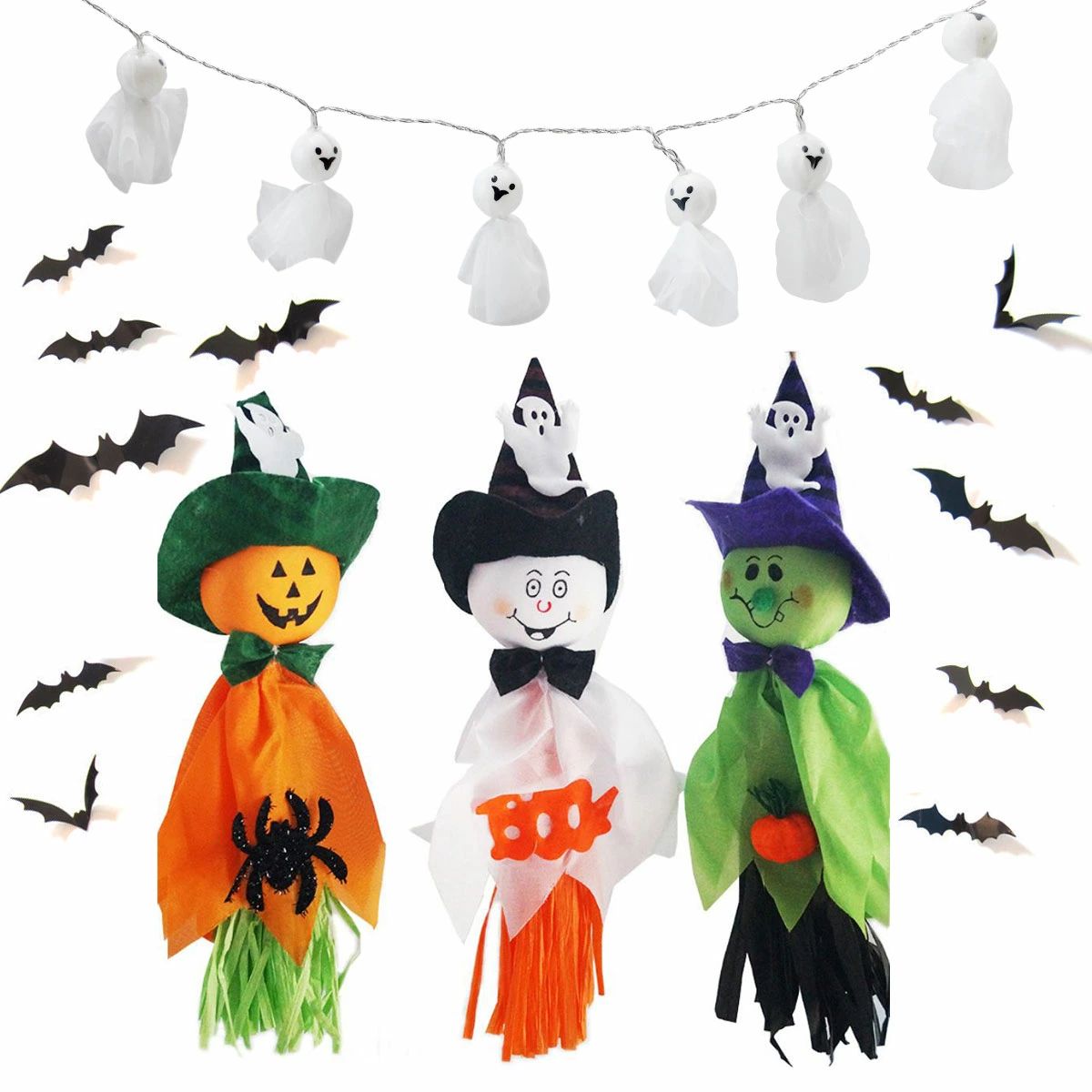 【10/14限定★15%OFFクーポン発行中】【大満足16点セット】ハロウィン 飾り 吊り下げ ガーランド カボチ..