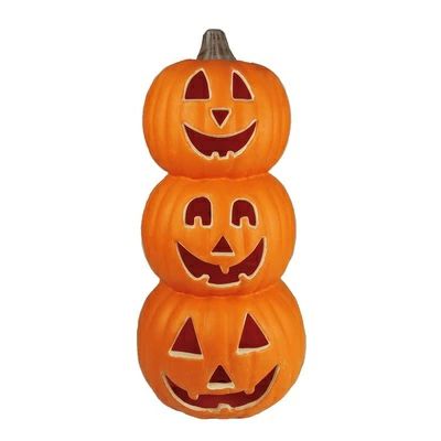 46cm パンプキン3連ランタン 【 インテリア 雑貨 ジャックオーランタン かぼちゃ 飾り 南瓜 装飾品 デ..