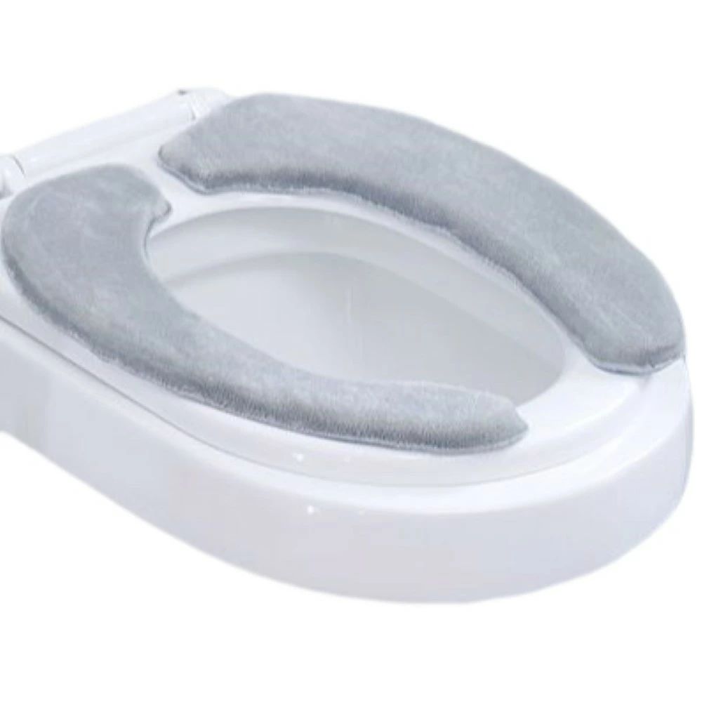 便座シート 便座カバー 大きいサイズ トイレ用品 厚手 ふわふわ O型 U型 無地 自着 貼る 洗える 暖かい..
