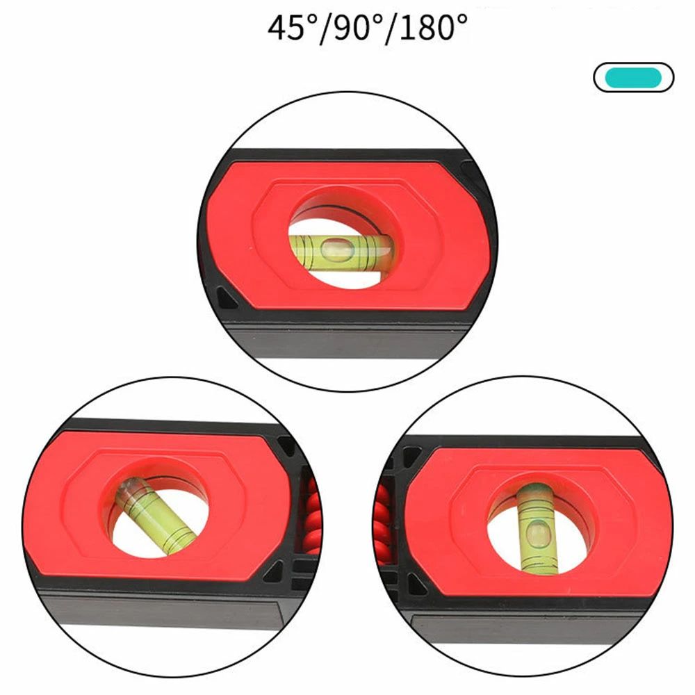 水準器 水平器 折りたたみ式 多機能 720 mm マグネット付き 気泡管付き 多角度 45度 90度 180度 読みや..