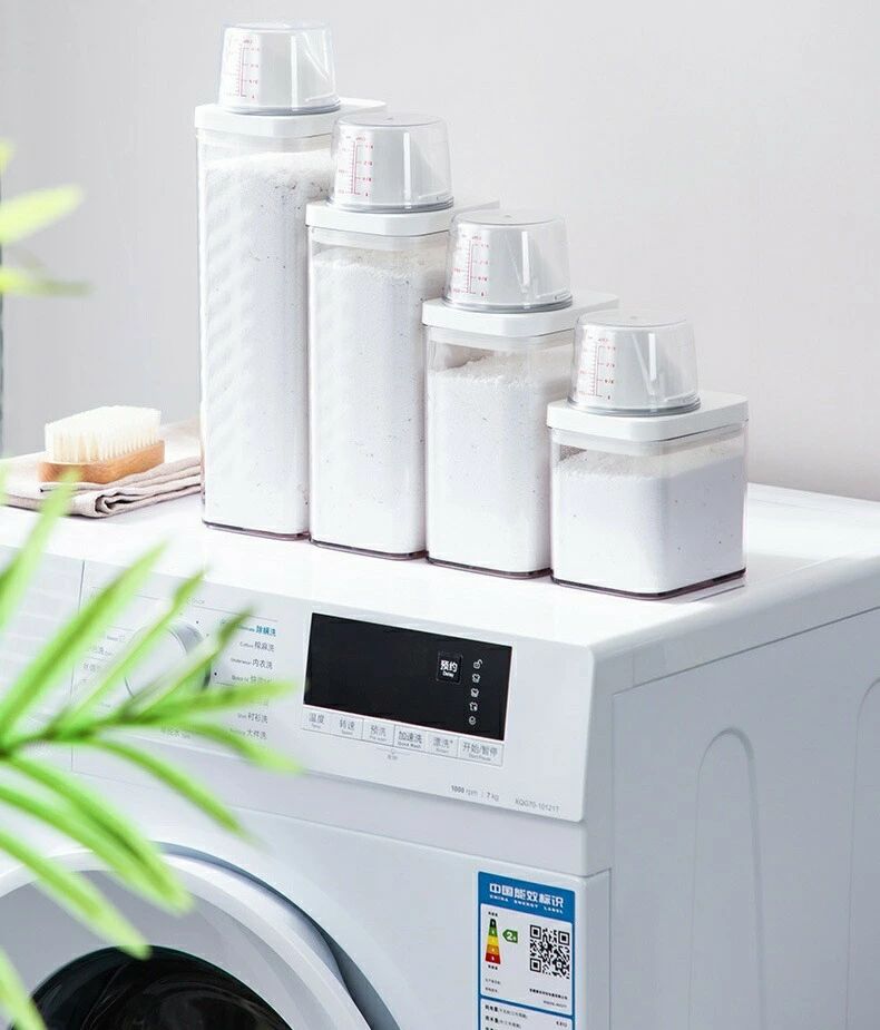 ランドリーボトル 詰め替えボトル 1500ml 洗濯洗剤 柔軟剤 粉洗剤 計量 容器 ケース 洗剤ボトル 詰め替..