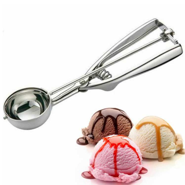 楽天HAPPYAGING【 】 家庭用 お菓子 プロ用 錆びない 丈夫 5cm 業務用 6cm 丸型 アイスクリームディッシャー ステンレス 4cm