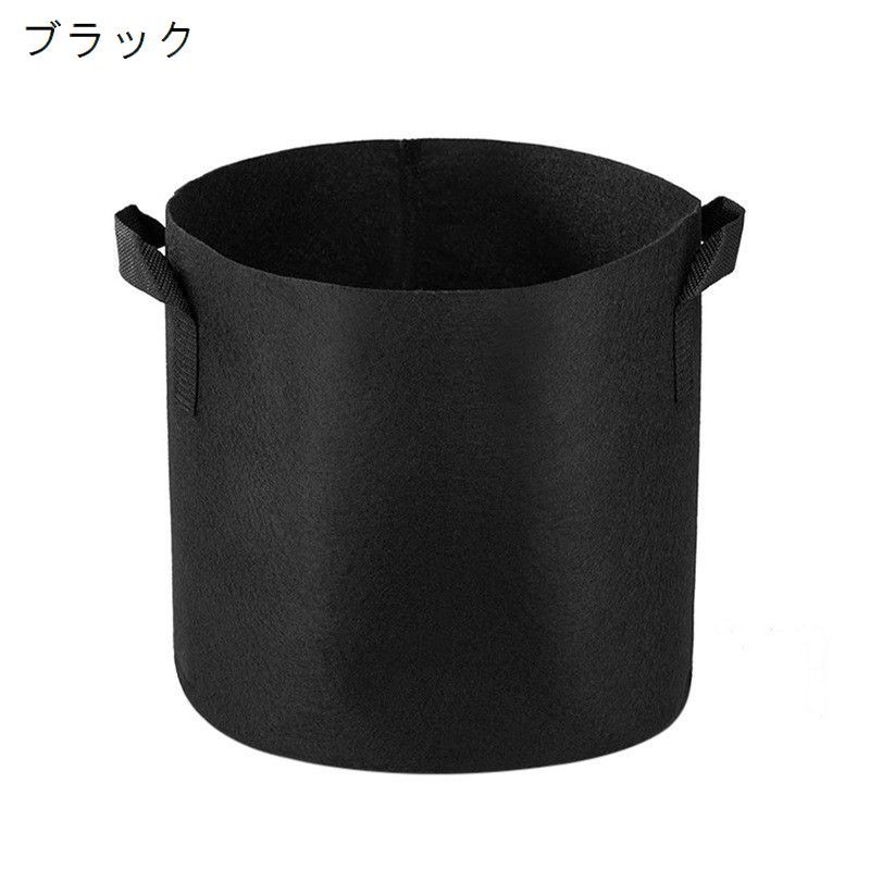 栽培袋 5個セット 5ガロン 不織布製 プランター 植木鉢 布鉢 不織布ポット 大型 深め 軽量 軽い 持ち手..