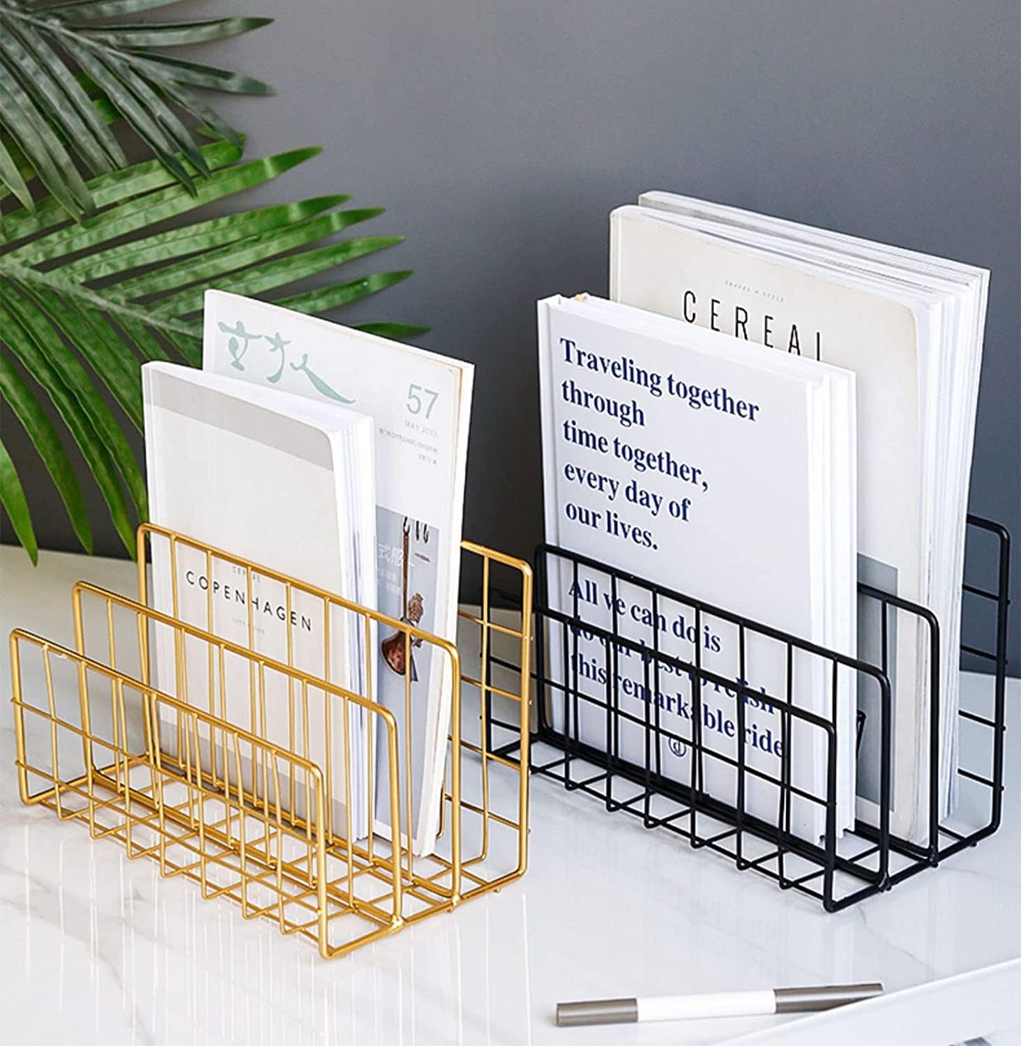 オ 雑誌スタンド 小冊子ラック ストレージ ファイルソーターオーガナイザー パンフレットスタンド 自立..